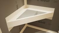 The Original Granite Bracket -The Original (24x24) Floating Corner Shower Bench Kit with Wedi-Transform Your Shower with Style. Shower Remodel, Shower Bench, DIY Shower Benches,