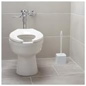 Rubbermaid Commercial Products 5" Toilet Bowl Brush Holder White Compact Design for Toilet Brush Storage for Bathroom/Professional/Janitorial Use
