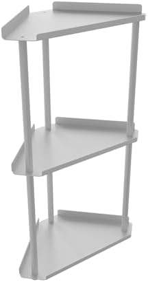 FLE Corner Bathroom Counter Organizer, Bathroom Organizer Countertop White