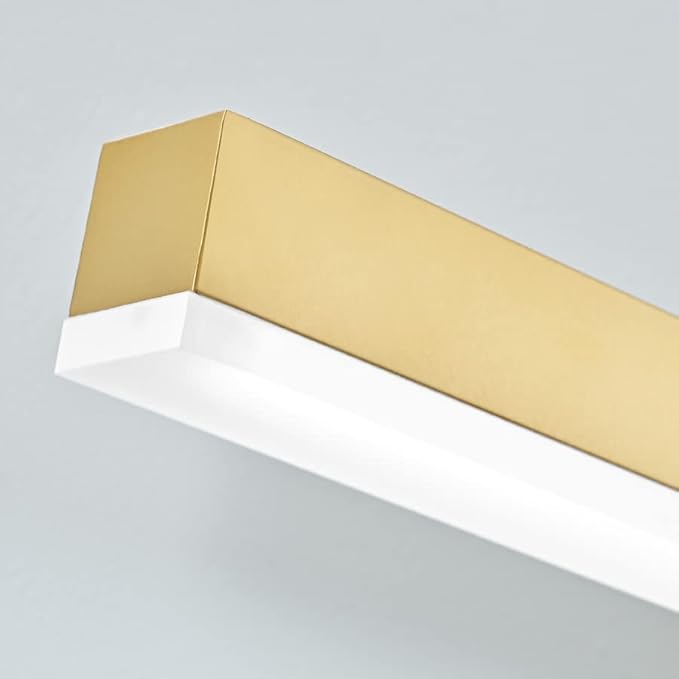 PRESDE 24inch LED Bathroom Vanity Light Modern Gold Bathroom Lights fixtures Over Mirror Dimmable Bath Wall Lighting bar