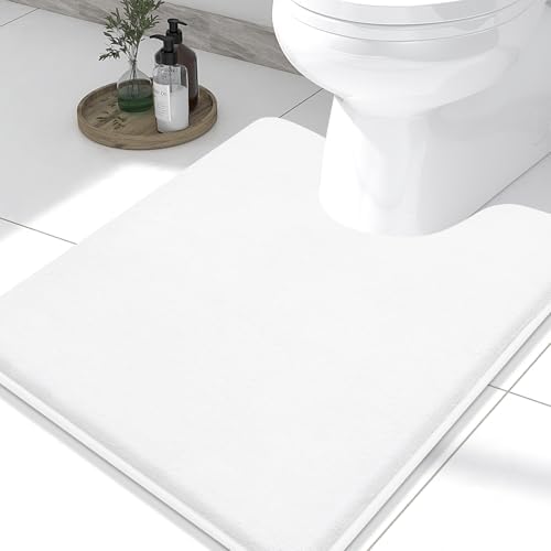 Smiry Memory Foam Toilet Rugs 24x20, Extra Soft Absorbent Bathroom Rugs
