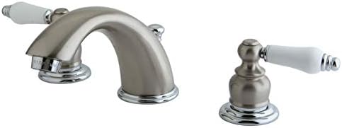 Kingston Brass KB977B Victorian Widespread Bathroom Faucet, Brushed Brass