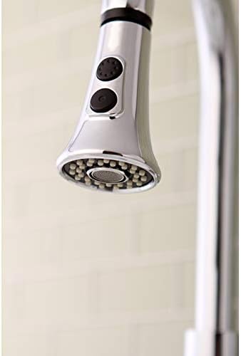 Kingston Brass Gourmetier KDH8721 Pull-Down Kitchen Faucet Sprayer, Chrome