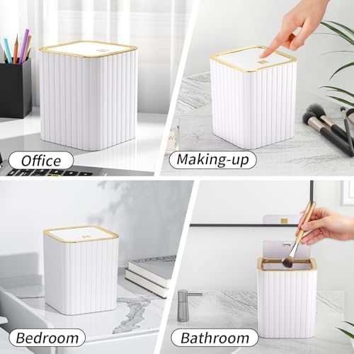 Bathroom Accessory Set - Bathroom Set, 27PC Bathroom Accessories Set, White Bathroom Sets with Shower Curtain and Rugs, Mini Trash Can, Toilet Brush, Trash Can & Soap Dispenser