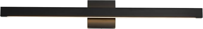 32 Inch Modern Bathroom Vanity Light - 26W Dimmable 5CCT LED Bathroom Light Fixture Over Mirror with Up & Down Lighting Black Bath Vanity Lights for Bathroom Restroom Bedroom