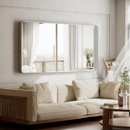 VooBang Bathroom Mirror 30"x56", Silver Gorgeous Deep Frame Wall Mirror