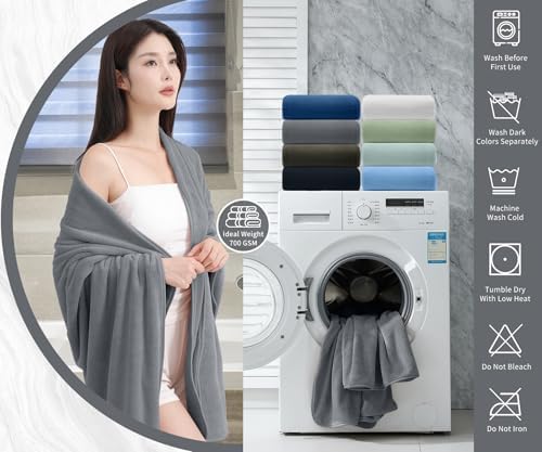 Premium Towel Set 2 Pack Hand Towel 16" x 31",Ultra Soft Highly Absorbent Hand Towel | Durable | Quick Dry | Multifunctional | Luxury Towel for Bathroom Hotel Kitchen Gym,Dark Grey