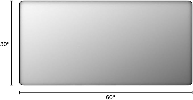 60x30 Inch Black Framed Bathroom Mirror for Wall | Black Metal Bathroom Vanity Mirror, Modern Rectangle Mirror, Rounded Corner, Shatterproof, Anti-rust (Horizontal/Vertical)