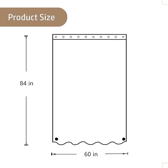 Felisa Stall Fabric Shower Curtain Liner with Large Magnets,Extra Long 60 x 84 inches Soft Cloth & Hotel Quality Shower Stall Curtain for Bathroom,Small Narrow Size Shower Curtain,White