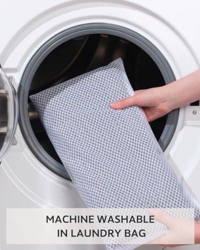 Waffle Super Absorbent Non Slip Bath Mat, Ultra Soft Machine Washable Bathmat with Tassels, Beside Tub, 20" x 32", Dark Grey