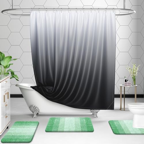 OLANLY Microfiber Bathroom Rugs Sets 3 Piece, 36"x24"+24"x16"+24"x20"