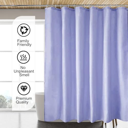 LLSCL Fabric Shower Curtain Liner with Magnets, Waterproof Hotel Quality, 72 x 72 Machine Washable