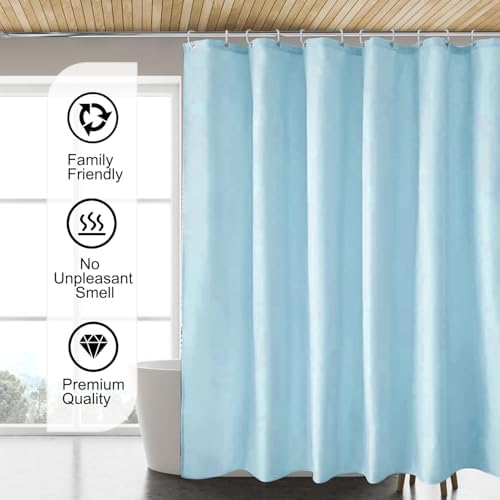 LLSCL Fabric Shower Curtain Liner with Magnets, Waterproof Hotel Quality, 72 x 72 Machine Washable