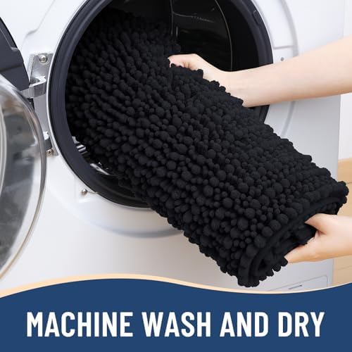 Arotive Bathroom Rugs Mat 40x32, Soft Absorbent Chenille Shaggy Bath Mat