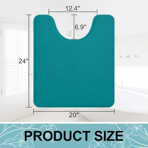 Smiry Memory Foam Toilet Rugs 24x20, Extra Soft Absorbent Bathroom Rugs