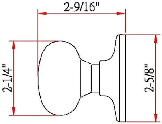 Design House 753293 Cambridge Dummy Door Knob, Satin Nickel