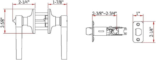 Design House Scroll Privacy Bedroom and Bathroom Door Lever, Polished Brass, 4.63 in x 1.88 in x 2.625 in, 783043
