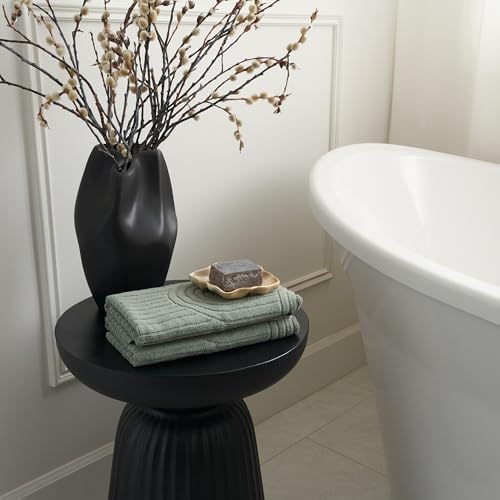 Decorative Hand Towels Set of 2 - Soft Boho Cotton for Bathroom or Kitchen