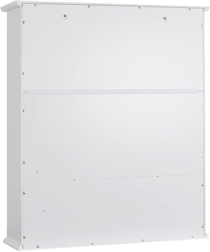 TaoHFE White Bathroom Wall Cabinet with 2 Door Adjustable Shelves | Over The Toilet Storage White Wall Mounted Medicine Cabinets for Bathroom Laundry Room Kitchen