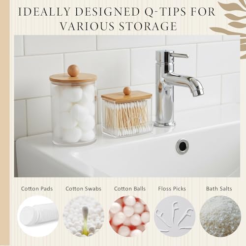 Teenyyou 9-piece Handwoven Wicker Bathroom Set, 15L / 4 Gallon Natural Water Hyacinth Trash Can, Tissue Holder, Soap Dispenser, Toothbrush Cup, Vanity Tray & Storage Jars