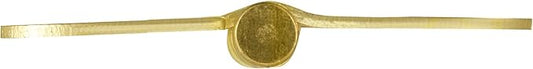 Design House Door Hinge, 3.5 in x 3.5 in, 5/8 in Radius, Interior, Rounded Steel, Removable Pin, Pre-Lubricated, Easy to Install, Satin Brass Finish, 9 Pack, 191130