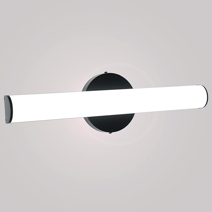 OOWOLF Bathroom Vanity Light, Adjustable Brightness 12W 17.3inch Bathroom Light Fixtures,1200LM Led Vanity Bar, 5000K Natural White, Wall Lamp for Mirror Kitchen Living Room Hallway Cabinet Porch