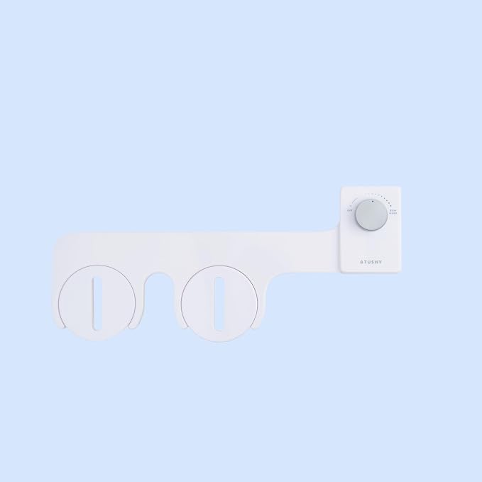 TUSHY Fresh Ultra-Slim Starter Bidet Attachment, Silver | Non-Electric, Cool Water Rear Wash, Adjustable Pressure, Self-Cleaning, Fits Elongated and Round Toilets, 10 Minute Install