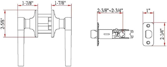 Design House 781831 Scroll Passage Hall and Closet Door Lever Satin Nickel