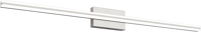 SOLFART Bathroom Vanity Lights Brushed Nickel 48inches Vanity Lights for Bathroom 5CCT LED Wall Light Fixtrues