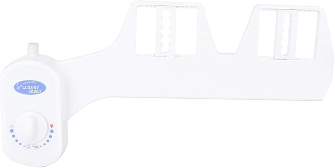 Bidet Attachment for Toilet, Dual Nozzle Non-Electric Bidet Sprayer with Adjustable Water Pressure, Self Cleaning Nozzles for Feminine and Rear Wash, Easy Installation for Home Bathroom