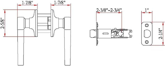 Design House Scroll Passage Door Lever for Hall and Closet, Fits Standard Doors, Oil Rubbed Bronze – Design House, 791624