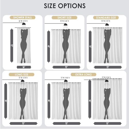 Madison Park Saben Shower Curtain for Bathroom, 72 x 72, Taupe/Black