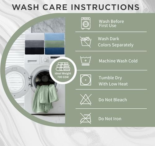 Extra Large Bath Sheet Set of 4,Ultra Soft Fluffy Towel,35”x 70”Oversized Bath Towel Set,Premium Microfiber Bathroom Towel Set Highly Absorbent Quick Dry Shower Towel for Bathroom,Hotel,Spa (Green)