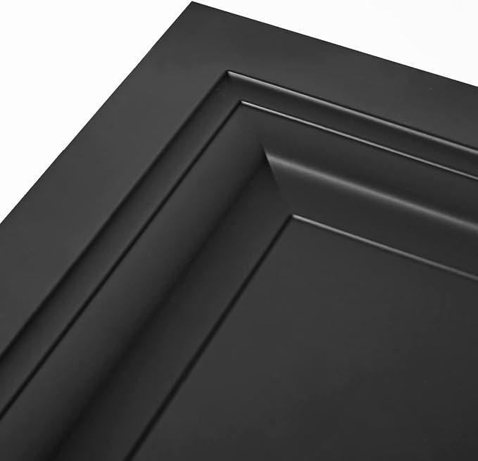 Art3d 12-Pack PVC Waterproof Drop Ceiling Tiles, 2 x 2 ft, Square, Black | Lightweight, Easy to Clean, Compatible with 15/16" Grid System, Suitable for Kitchen, Bathroom