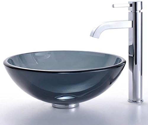 KRAUS Ramus Single Handle Vessel Sink Bathroom Faucet in Satin Nickel, FVS-1007SN