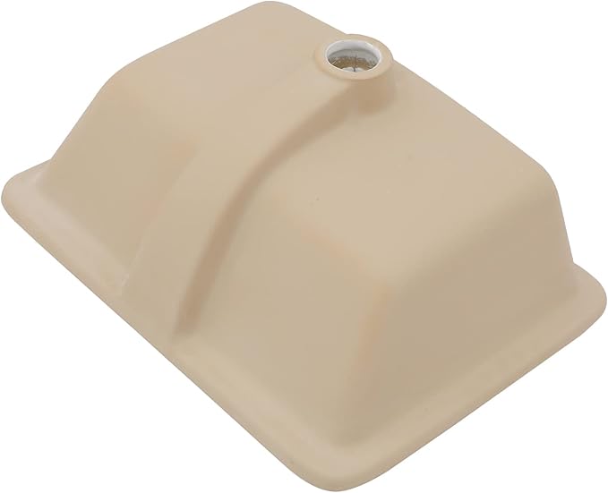 Sarlai Undermount Rectangular Vessel Sink - 20 x 14.5 inch Modern White Ceramic Art Basin with Overflow