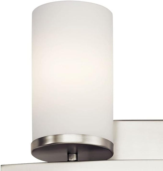 Kichler 45496BK Crosby Vanity, 2-Light 200 Total Watts, Black