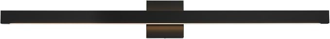 39 Inch Modern Bathroom Vanity Light - Black Bathroom Light Fixture Over Mirror with Up & Down Lighting 30W Dimmable 5CCT LED Bath Vanity Lights for Bathroom Restroom Bedroom