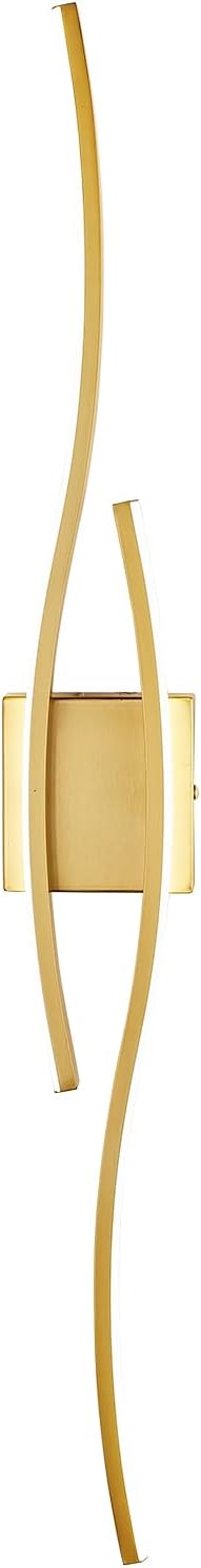 Modern Wall Sconces, Gold Wall Light Fixtures for Bedroom,3000K-6000K LED Wall Light for Living Room, Hallway, Bedroom
