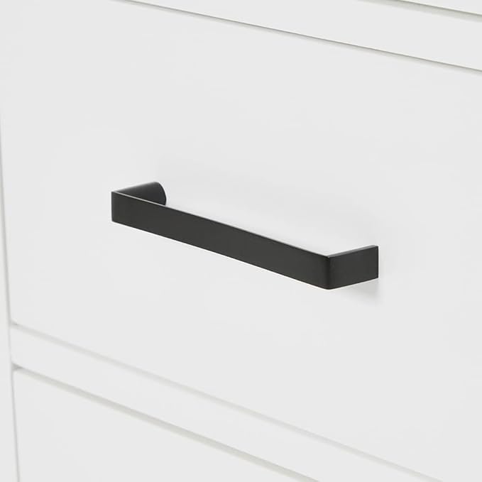 ARIEL Hepburn 60-inch Bathroom Vanity Base Cabinet,Solid Wood, 2 Soft Closing Doors, 9 Dovetail Drawers, White