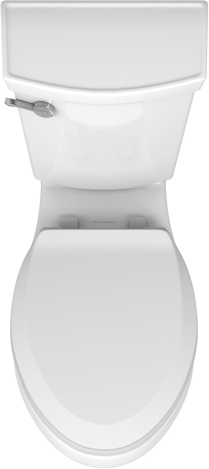 American Standard 606AA001.020 H2Optimum Two-Piece Toilet with Toilet Seat and Wax Ring, Elongated Front, Chair Height, White, 1.1 gpf (Pack of 3)