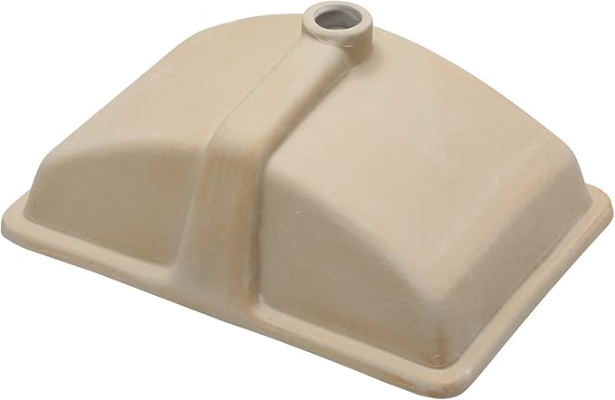 Sarlai Undermount Bathroom Sink - 21 x 14 inch Rectangular Vessel Sink Undermount Modern White Ceramic Rectangle Sink, Vanity Sink Art Basin with Overflow, Interior Bowl Size 18.3"x12.5"x6"