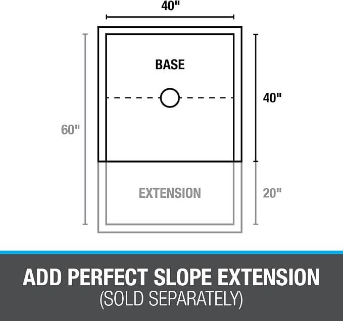 Oatey Perfect Slope Brown 40" x 40"