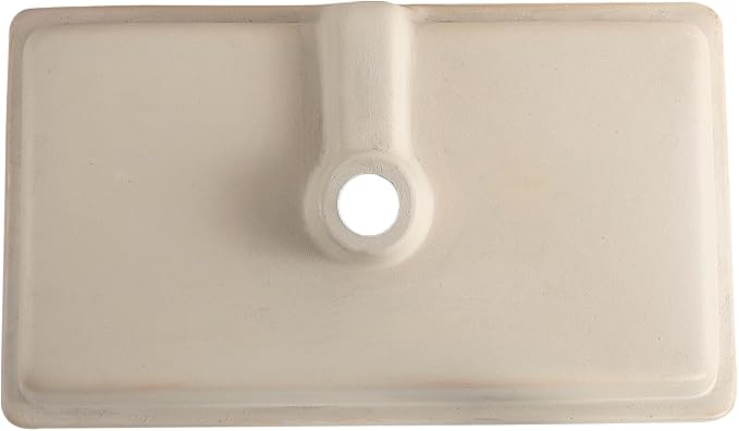 24 Inch Undermount Bathroom Sink Rectangular Undermount Sink White Ceramic Under Counter Bathroom Sinks with Flat Overflow Type (23.8"x 13.8")