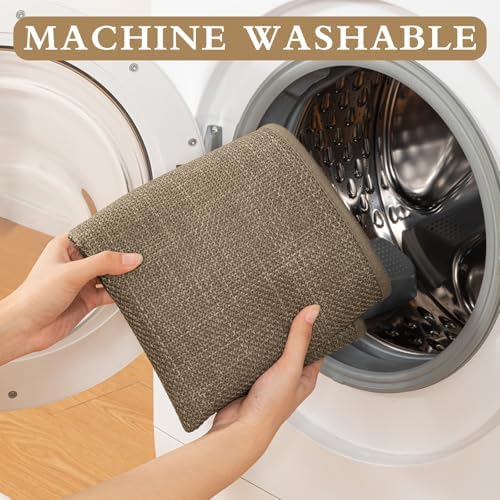 YIHOUSE Bathroom Rugs Thin Bath Mat Sets 2 Pieces Quick Dry,Brown