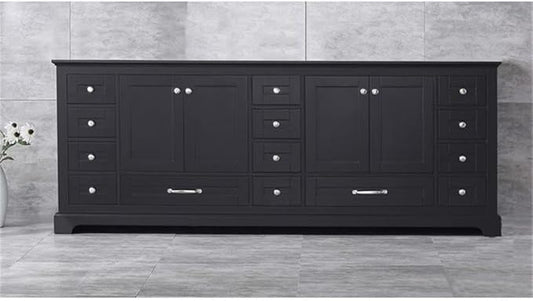 Dukes 84 in. W x 22 in. D Espresso Double Bath Vanity