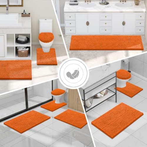 Smiry Bathroom Rugs 30X20, Luxury Chenille Extra Soft Absorbent Bath Mat