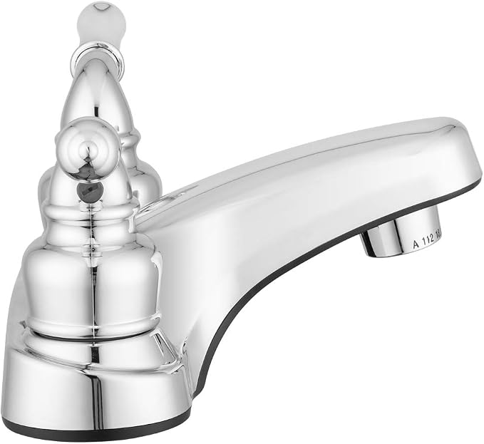 Pacific Bay Lynden Bathroom Sink Faucet, Metallic Plated ABS (Chrome) | Lightweight, rustproof, and easy to install; smooth valve control for kitchen, bath, or laundry sinks. Durable plastic build.
