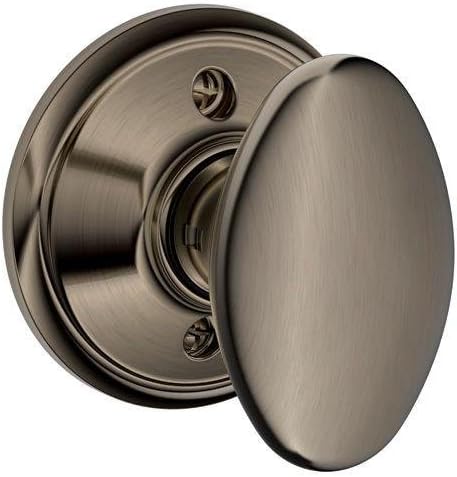 Siena Knob Non-Turning Lock, Antique Pewter (F170 SIE 620)