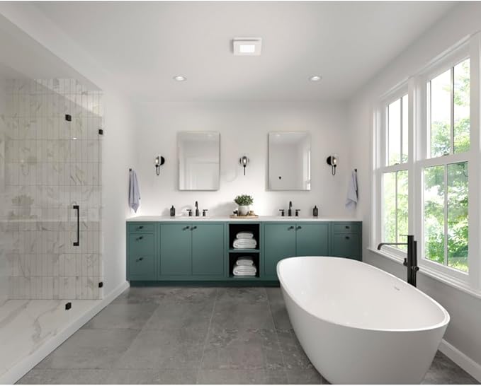Broan-NuTone® Roomside Series Humidity Sensing Bathroom Exhaust Fan w/LED Light, 80 CFM, ENERGY STAR®